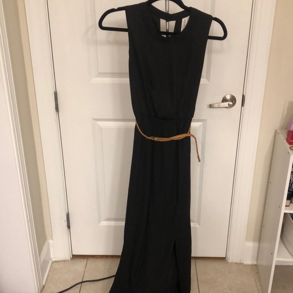 Pink Owl Dresses & Skirts - Black Belted Maxi Dress